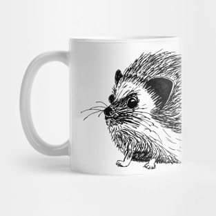 Hand Drawn Hedgehog Mug